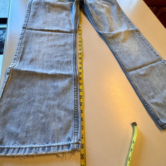 (SOLD) Aeropostale Benton Original Bootcut Jeans Mens Size 32 Distressed Grunge - Picture 10 of 15